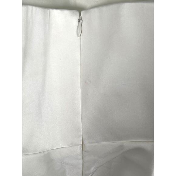 Sau Lee Heidi Strapless Pleated Bridal Wedding White Maxi Gown Size 0 - Picture 6 of 11